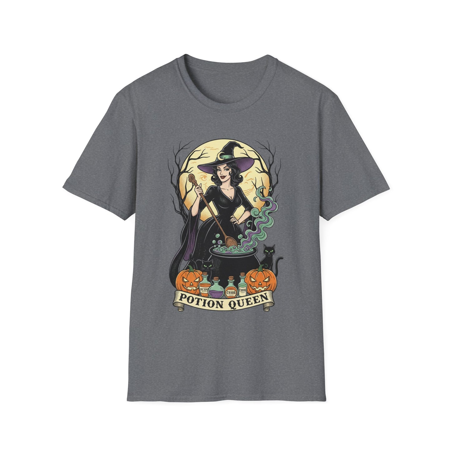 Potion Queen Halloween T-Shirt – Witch Graphic Unisex Tee
