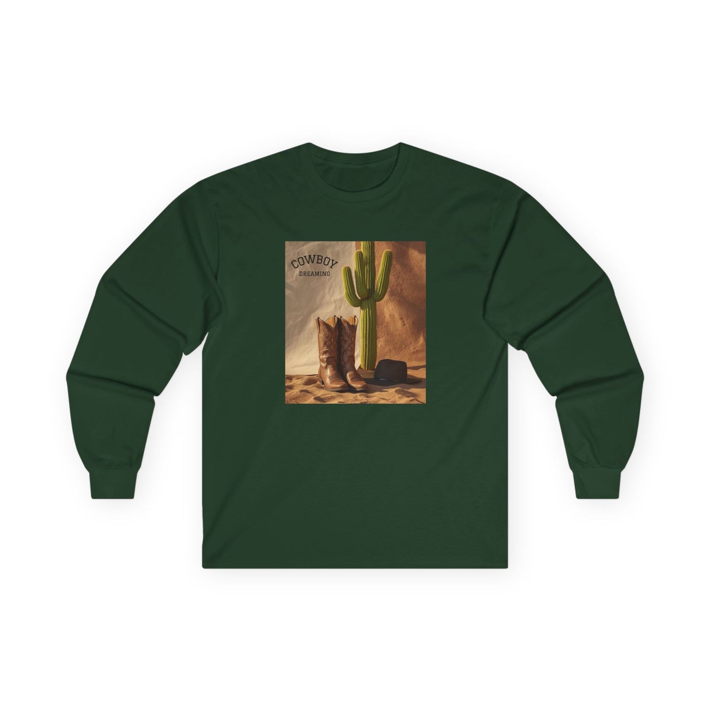T-shirt à manches longues motif Cowboy Dreaming (unisexe)