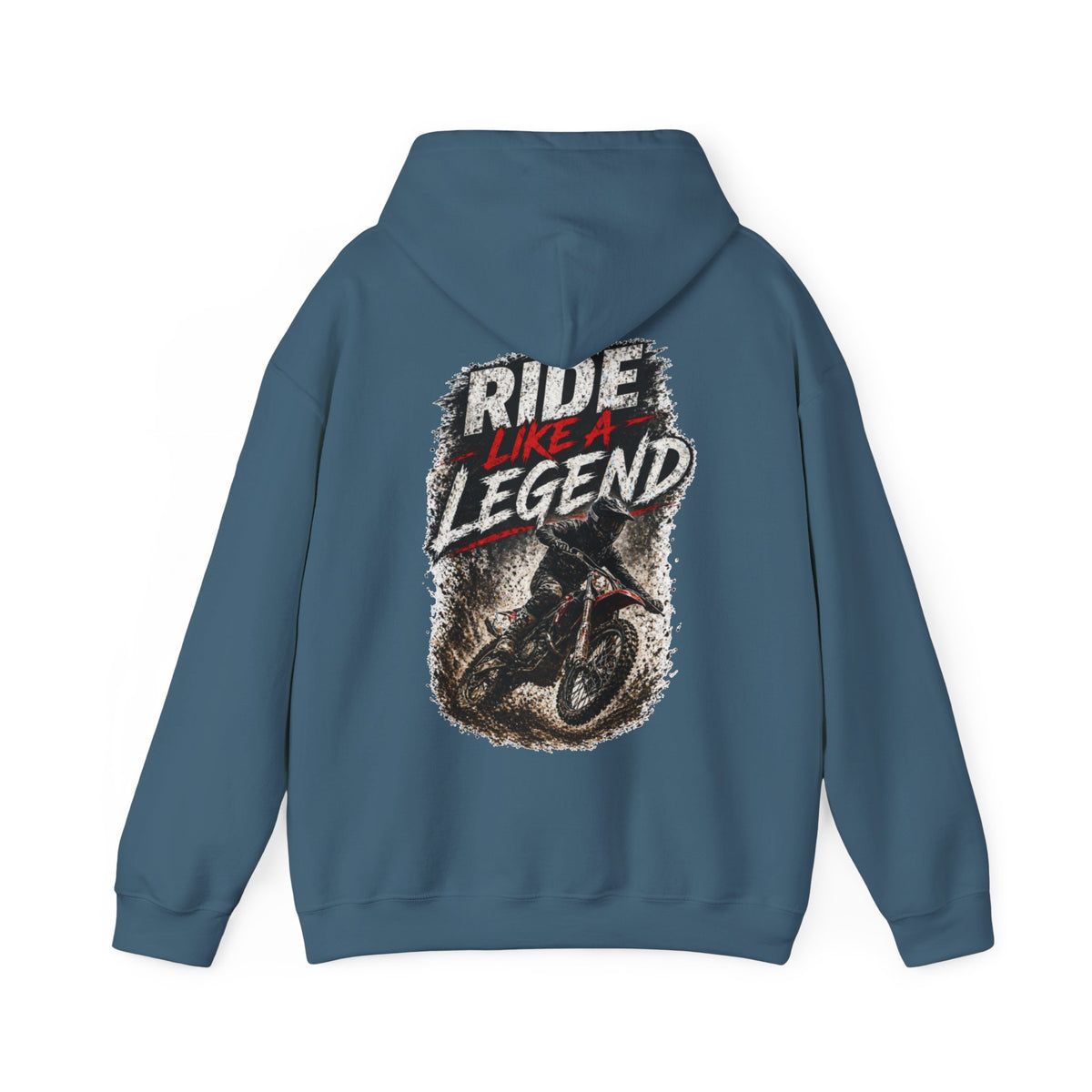 Ride Like a Legend Motocross-Kapuzenpullover – Dirt-Bike-Fahrer-Hoodie