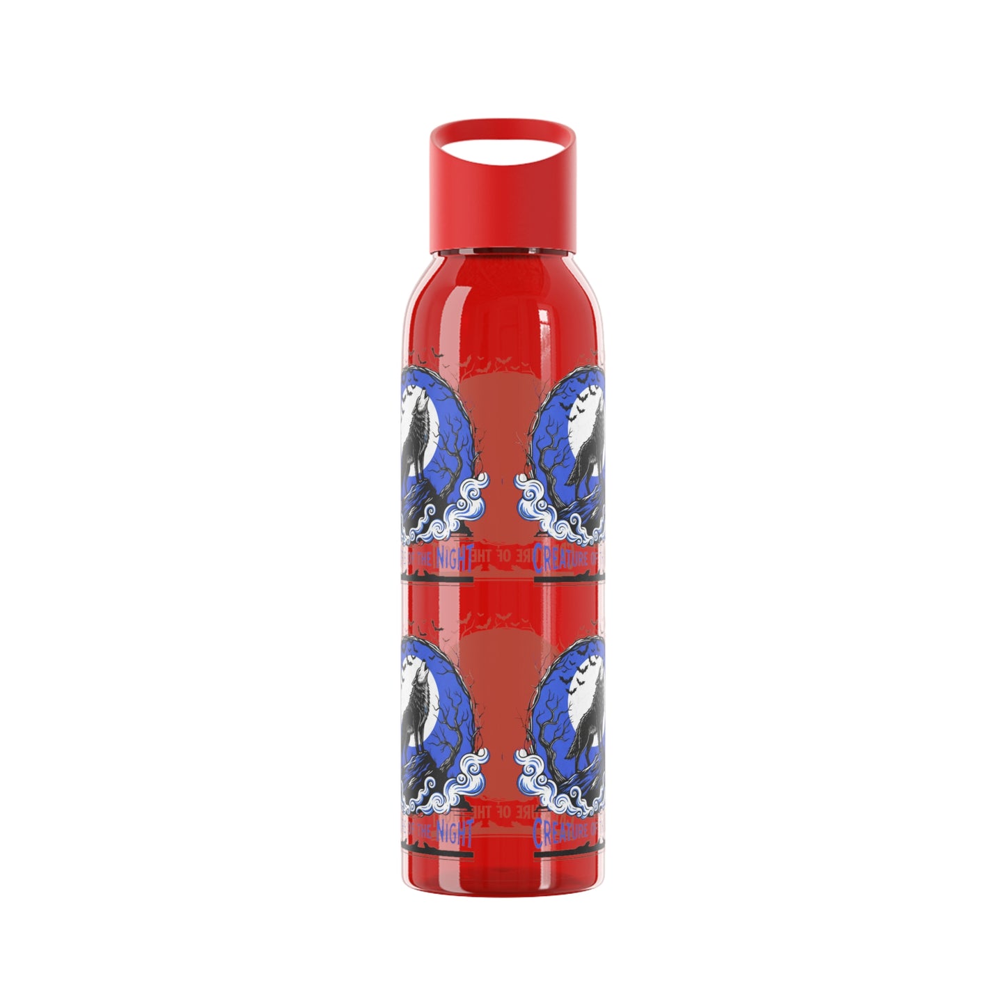 Creature of the Night Halloween Water Bottle – Werewolf Moon Design