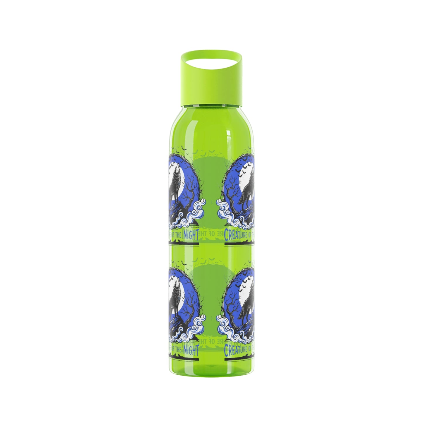Creature of the Night Halloween Water Bottle – Werewolf Moon Design