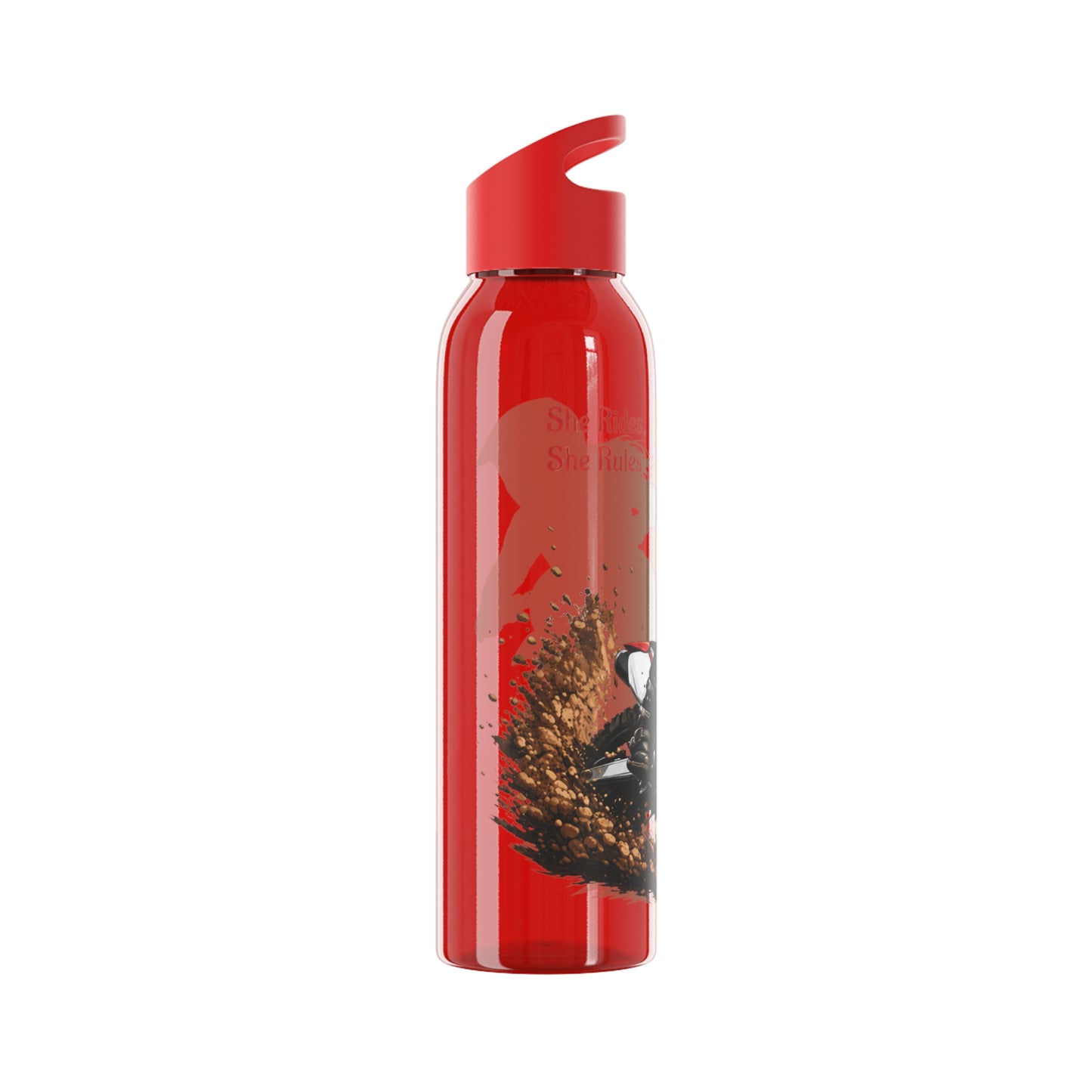 She Rides She Rules Motocross Water Bottle