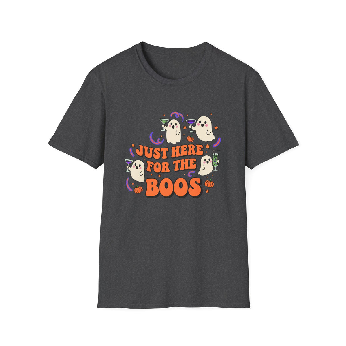 Just Here for the Boos Halloween T-Shirt – Unisex Ghost Tee