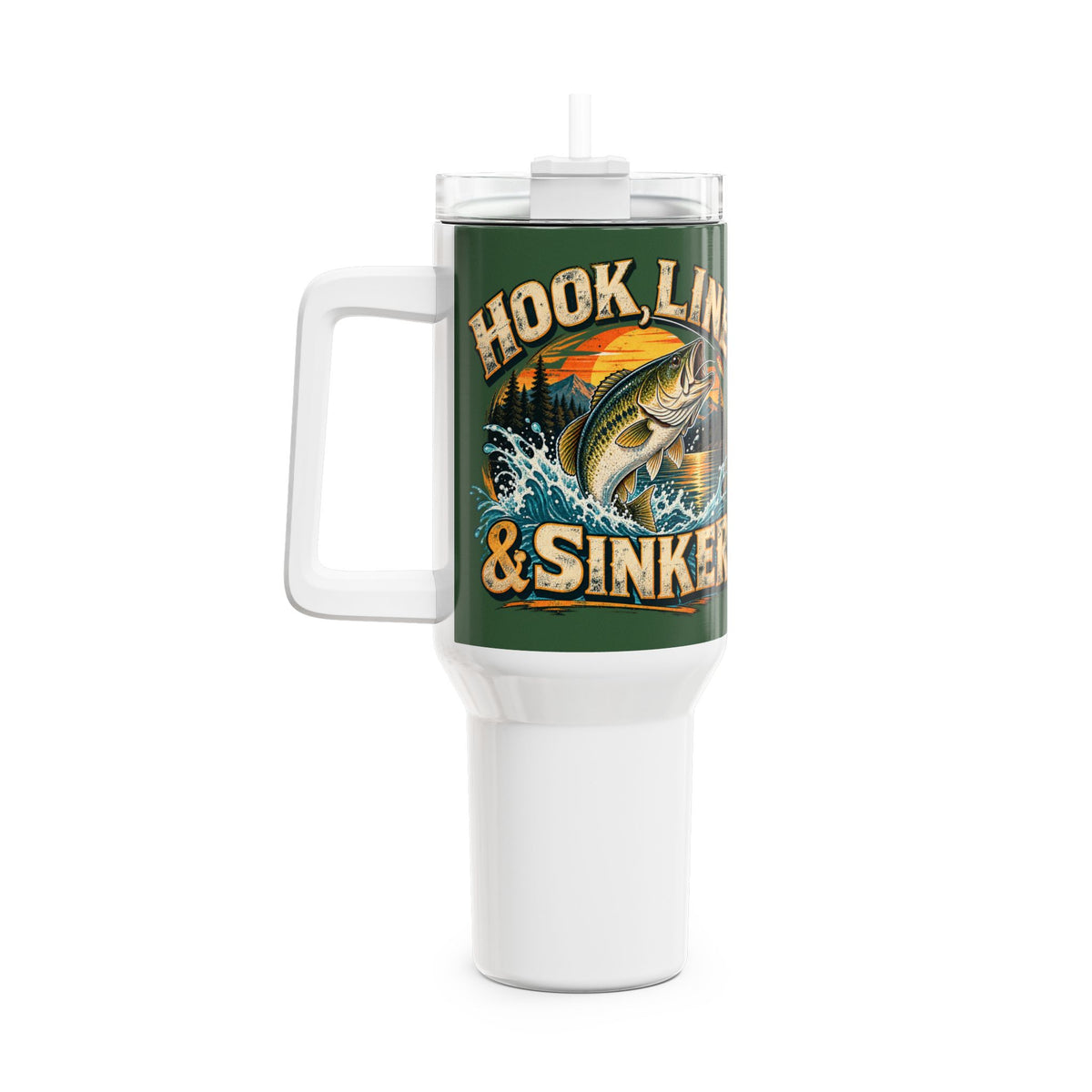 Hook, Line & Sinker 40oz Tumbler – Vintage Fishing Tumbler