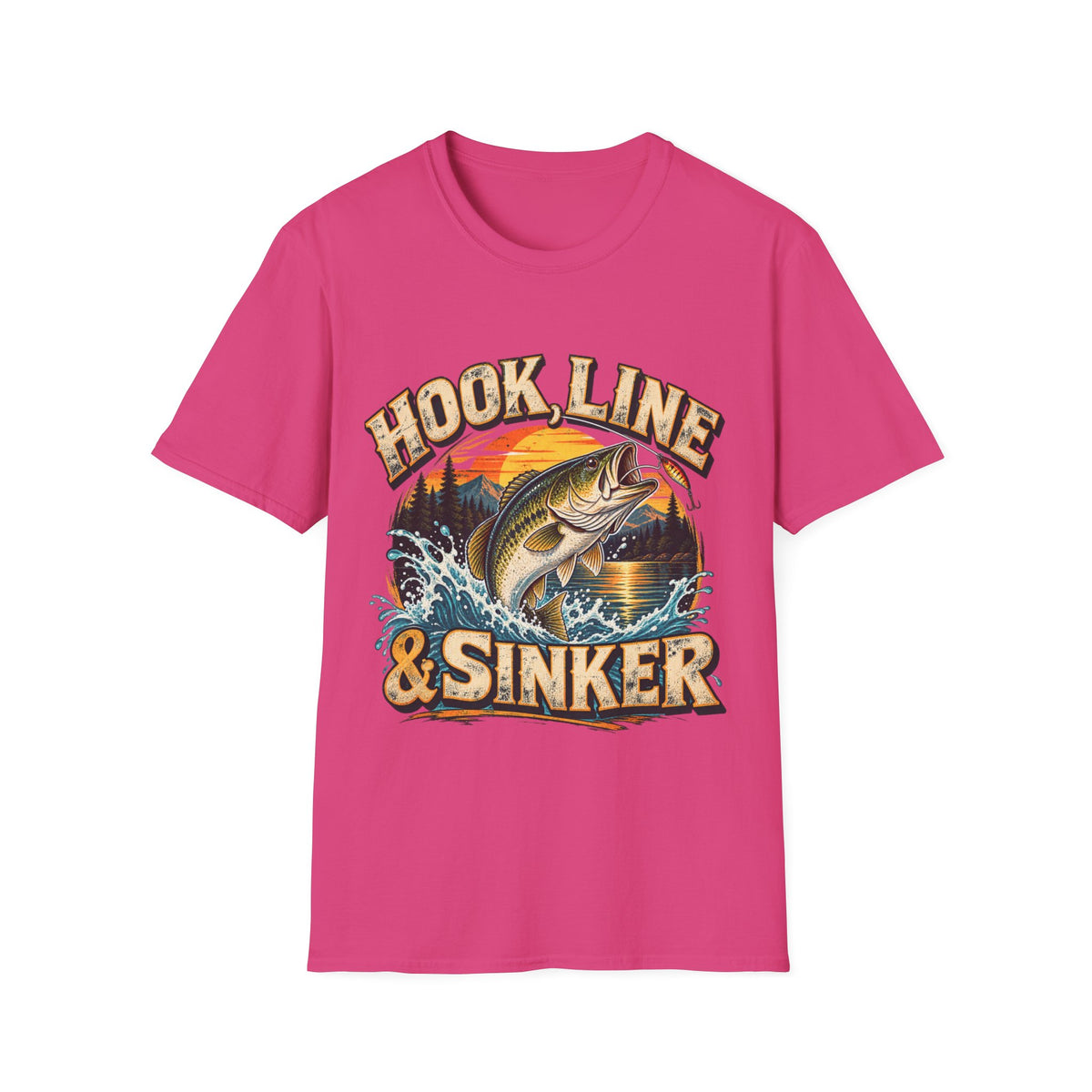 Hook, Line & Sinker Fishing T-Shirt – Vintage Angler Graphic Tee
