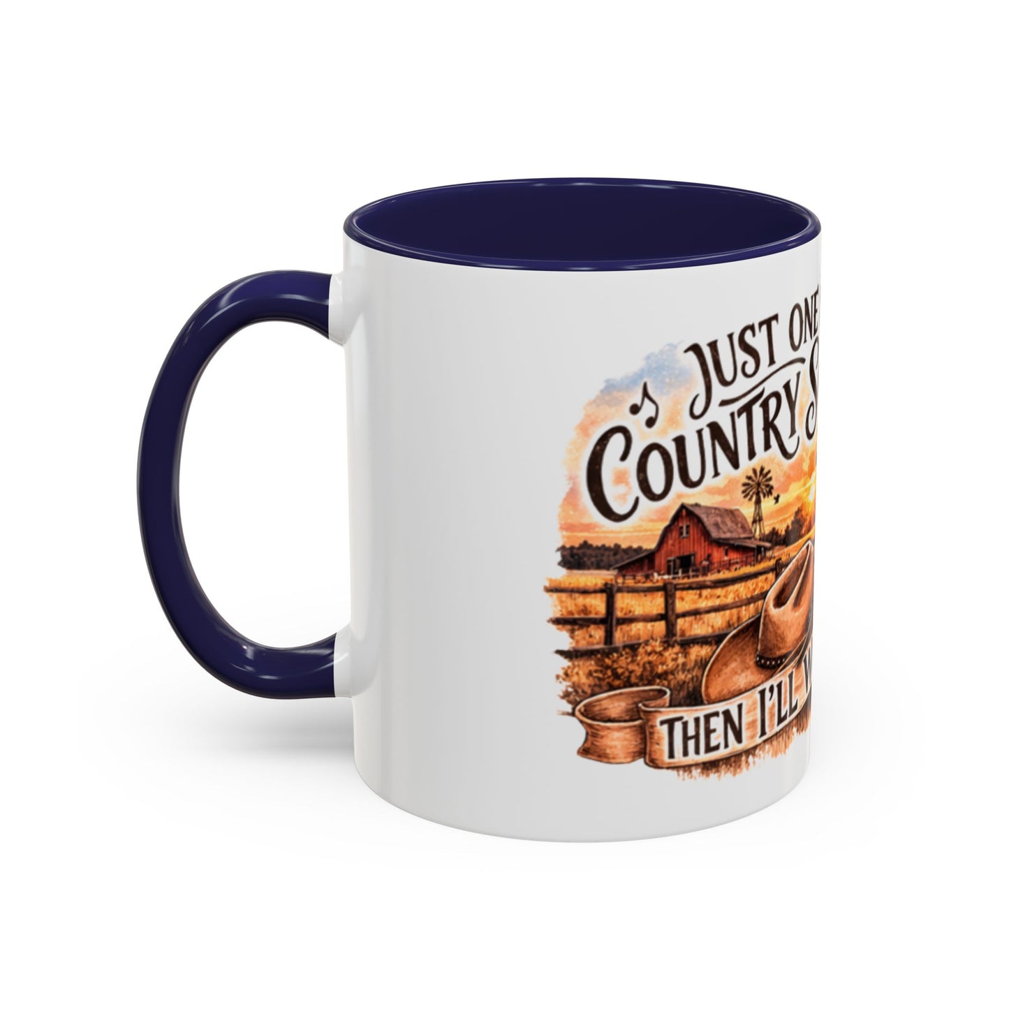 Mug à café country - Mug accent "Juste une autre chanson country" (325 ml)