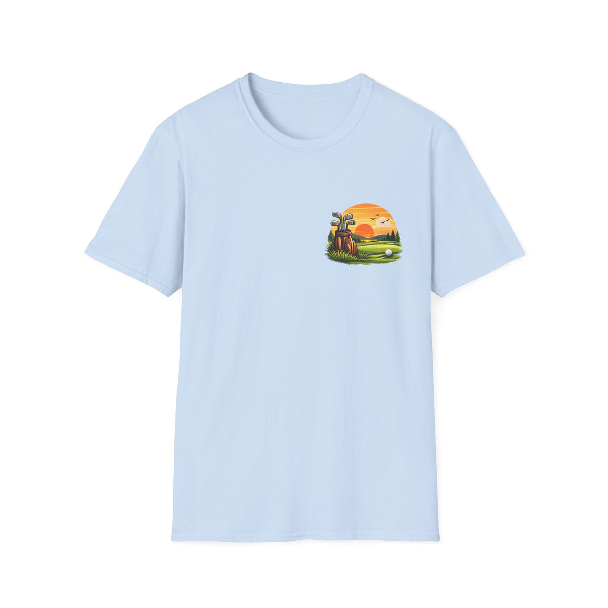 Sunset Golf T-Shirt – Minimal Golf Design