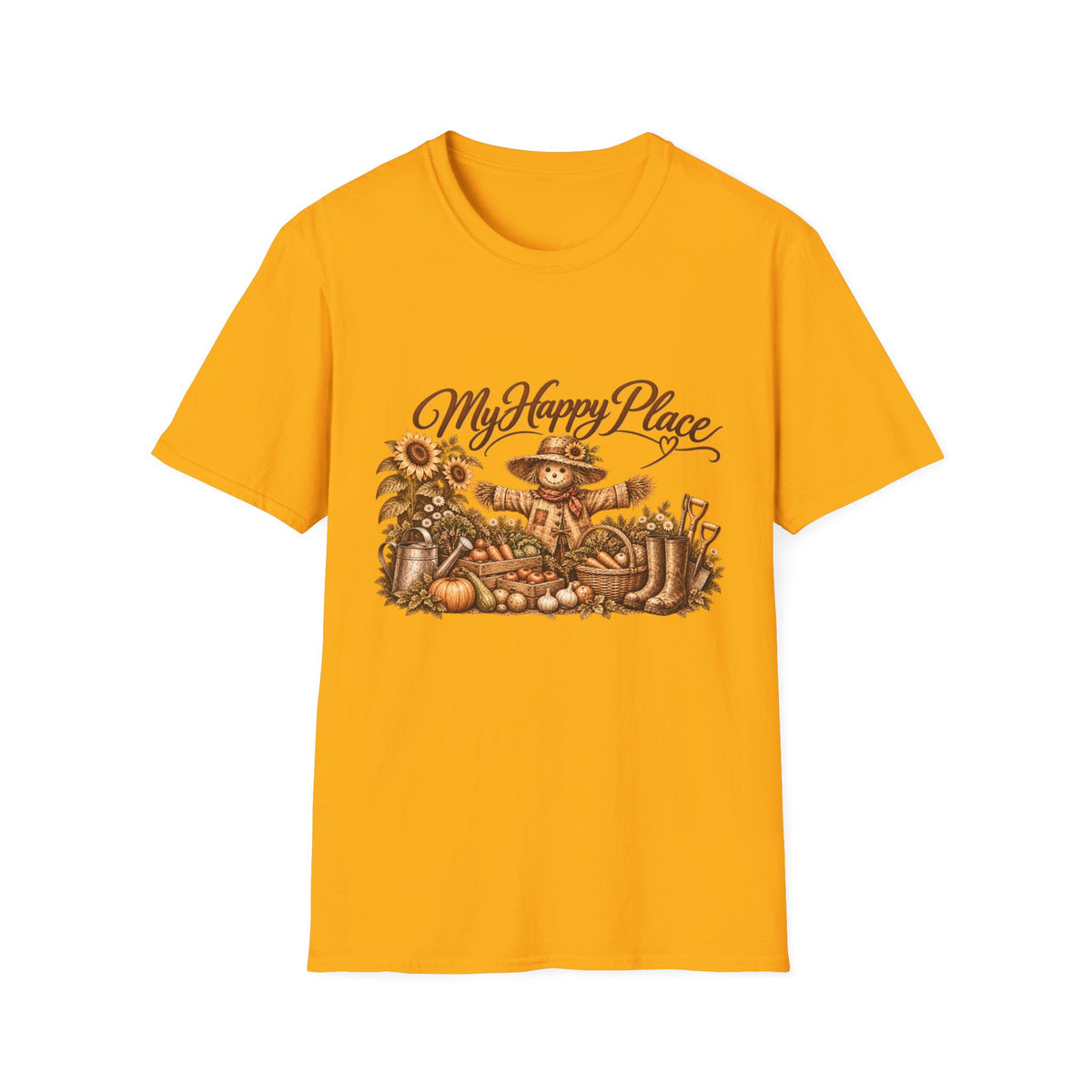 T-Shirt "Happy Place Gardening"