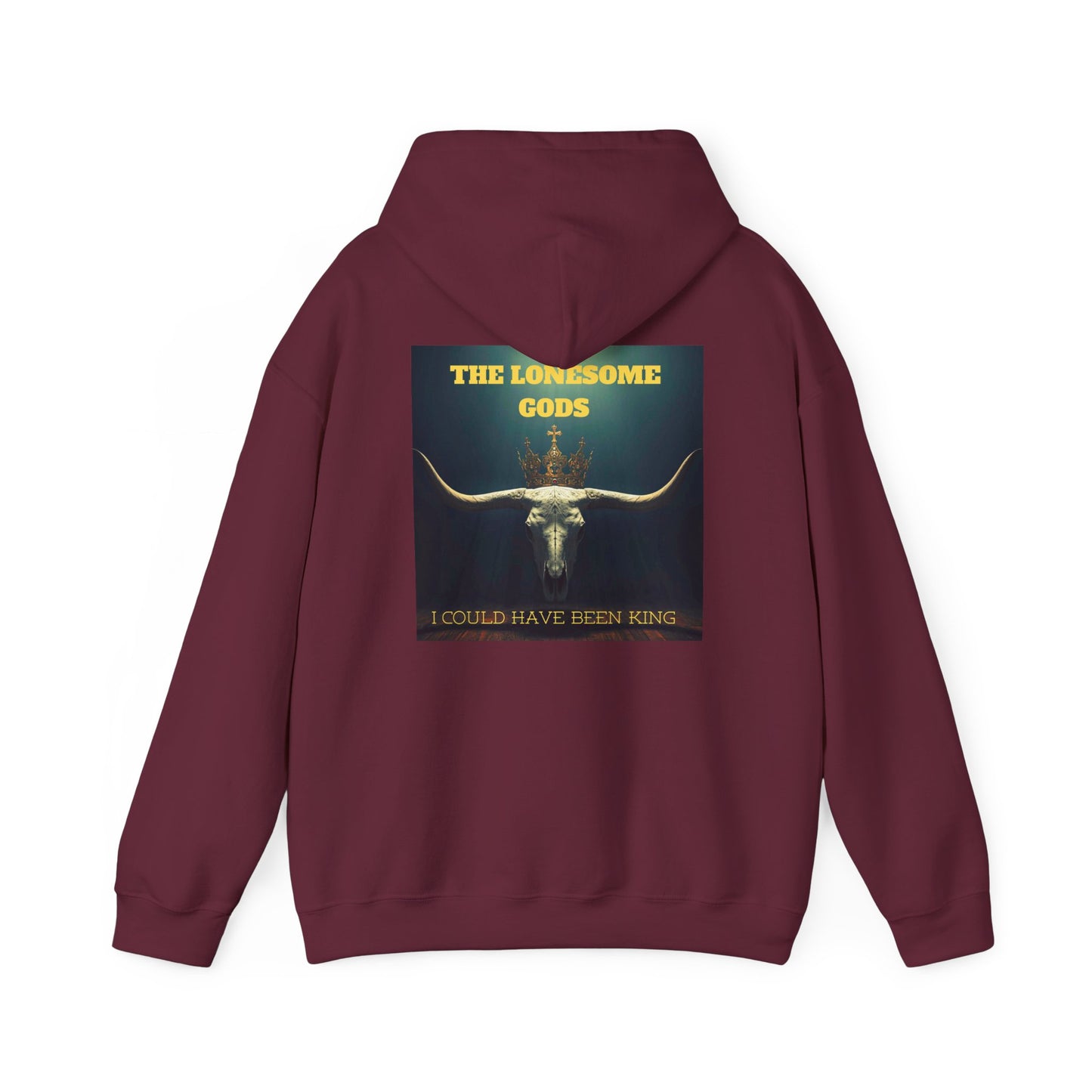 Sweat à capuche graphique Lonesome Gods - Sweat-shirt unisexe en tissu épais avec motifs des deux côtés