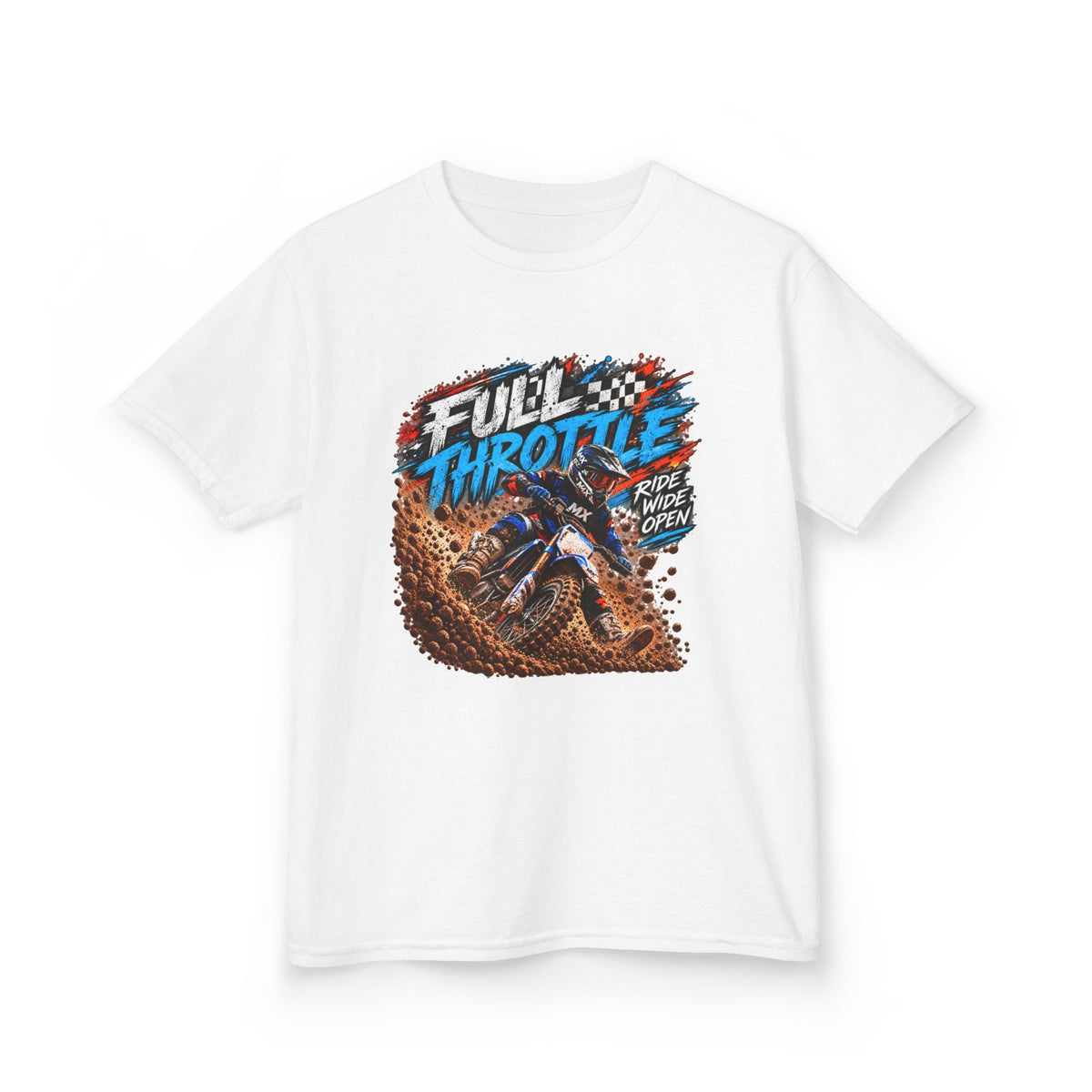 Full Throttle Youth T-Shirt – Kids Motocross Dirt Bike Tee