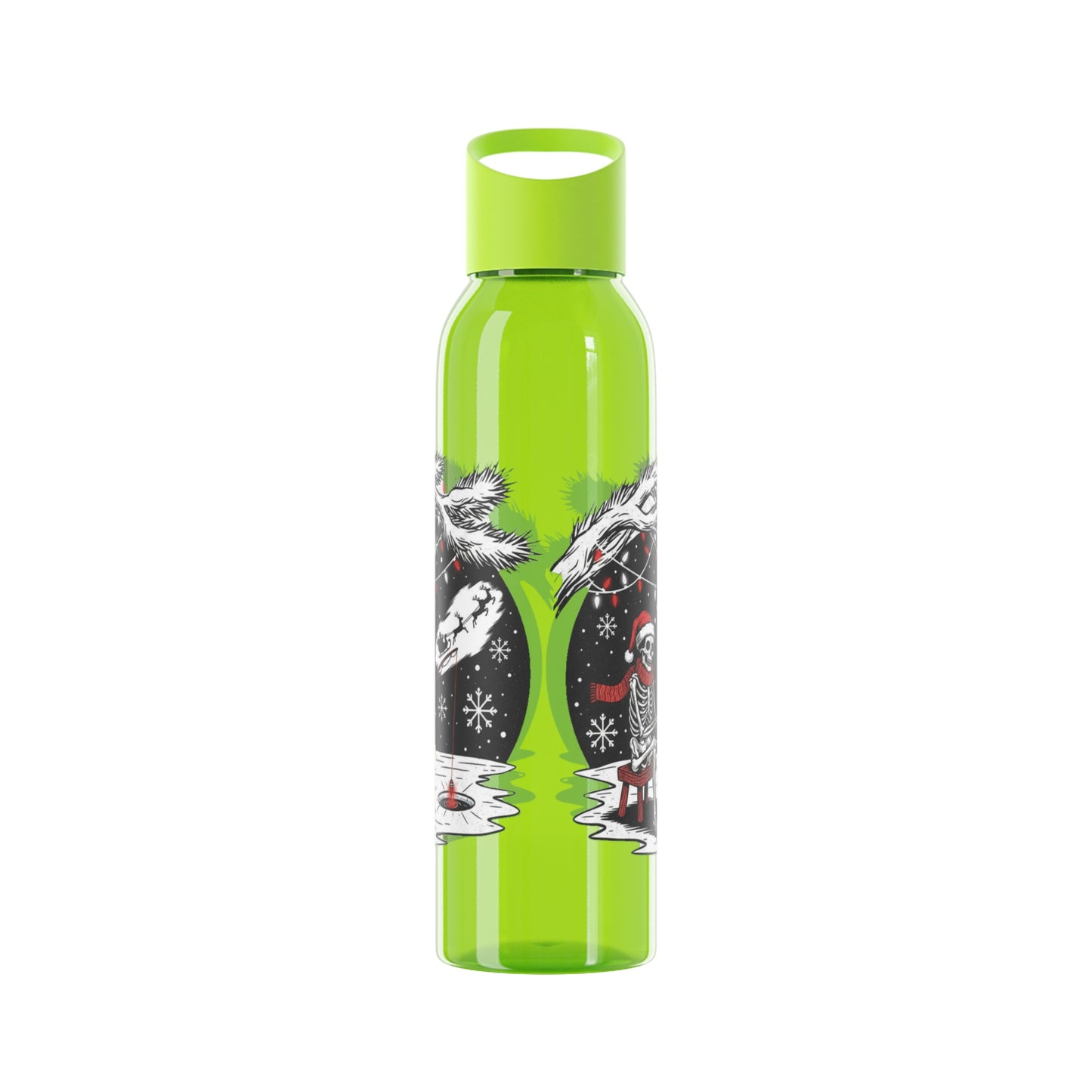 Merry Fishing Christmas Water Bottle – Skeleton Fishing Bottle