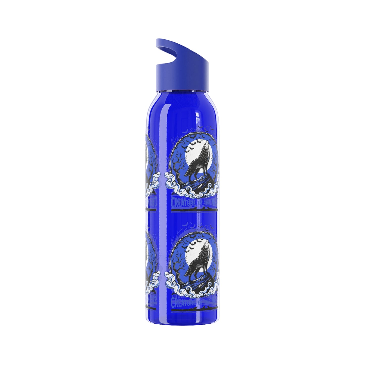 Creature of the Night Halloween Water Bottle – Werewolf Moon Design