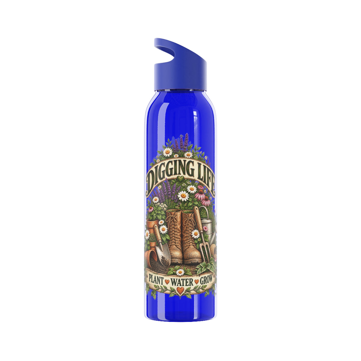 Digging Life Vintage Garden – Slimline Water Bottle