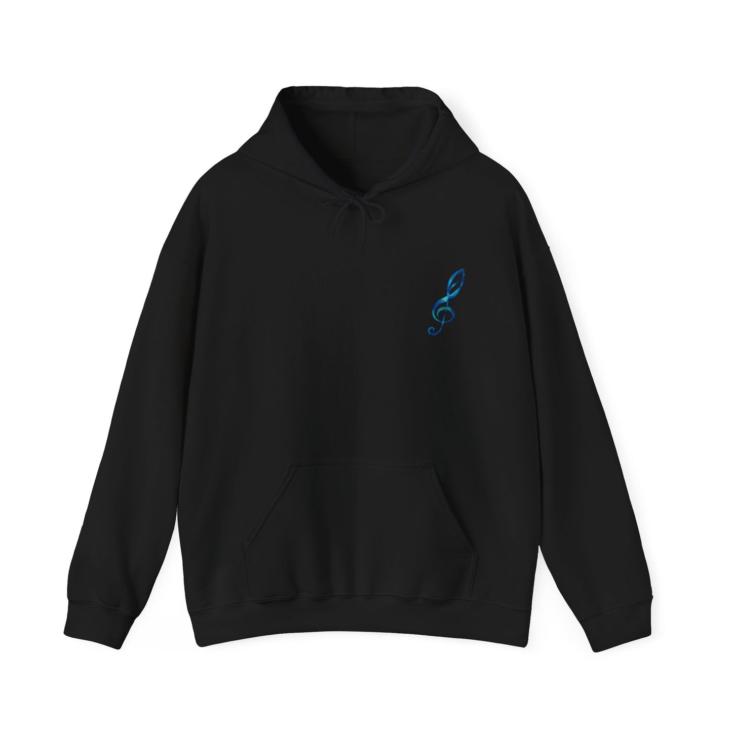 Music Note Hoodie Colorful Treble Clef Graphic Pullover