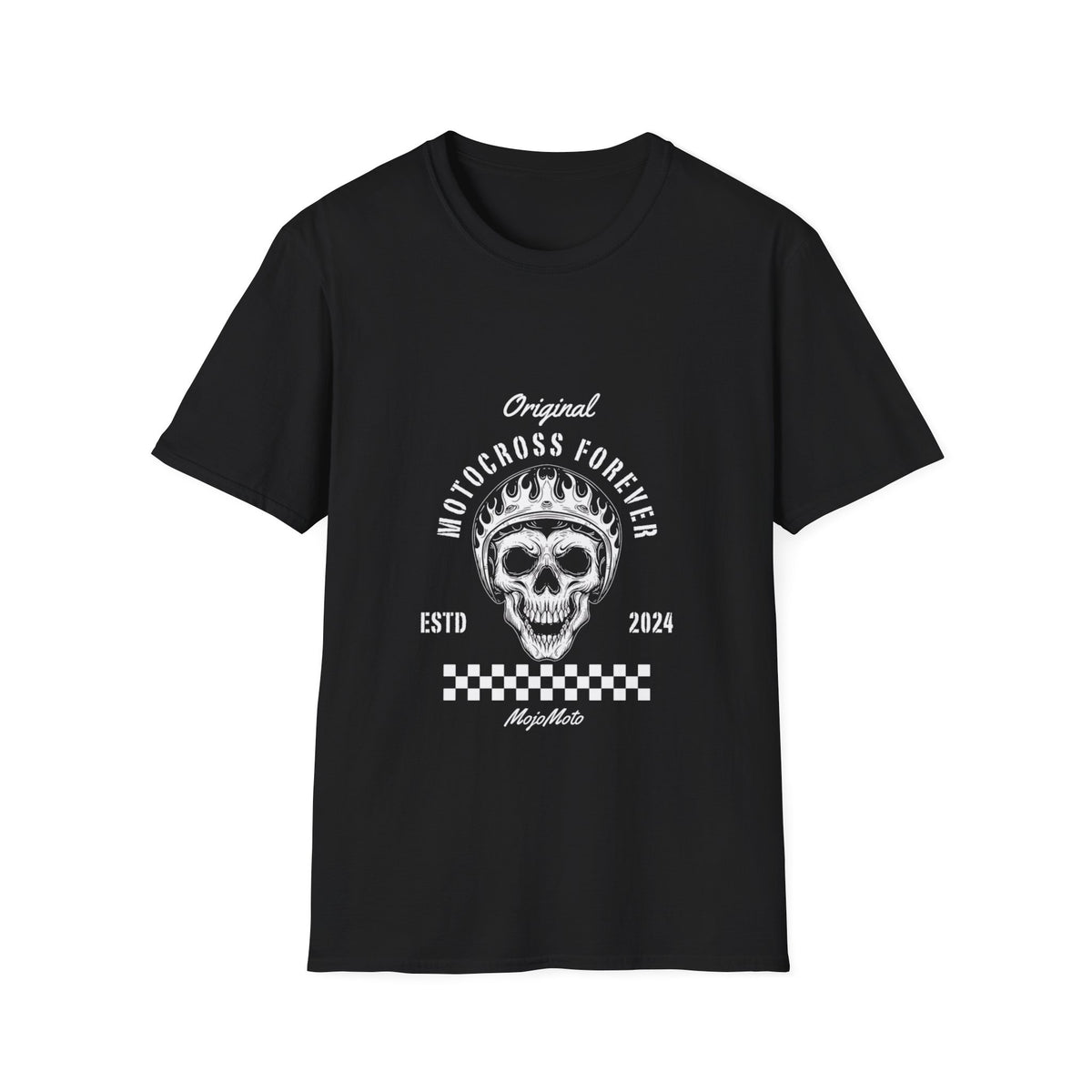 T-shirt Motocross Forever – Haut avec pilote de moto cross à tête de mort