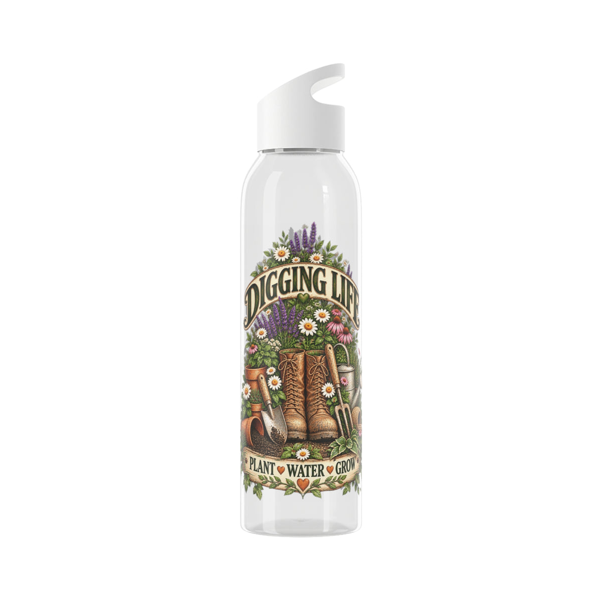 Digging Life Vintage Garden – Slimline Water Bottle