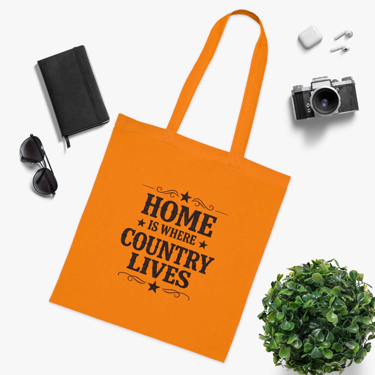 Home Is Where Country Lives Tote Bag – Country Shopper Bag