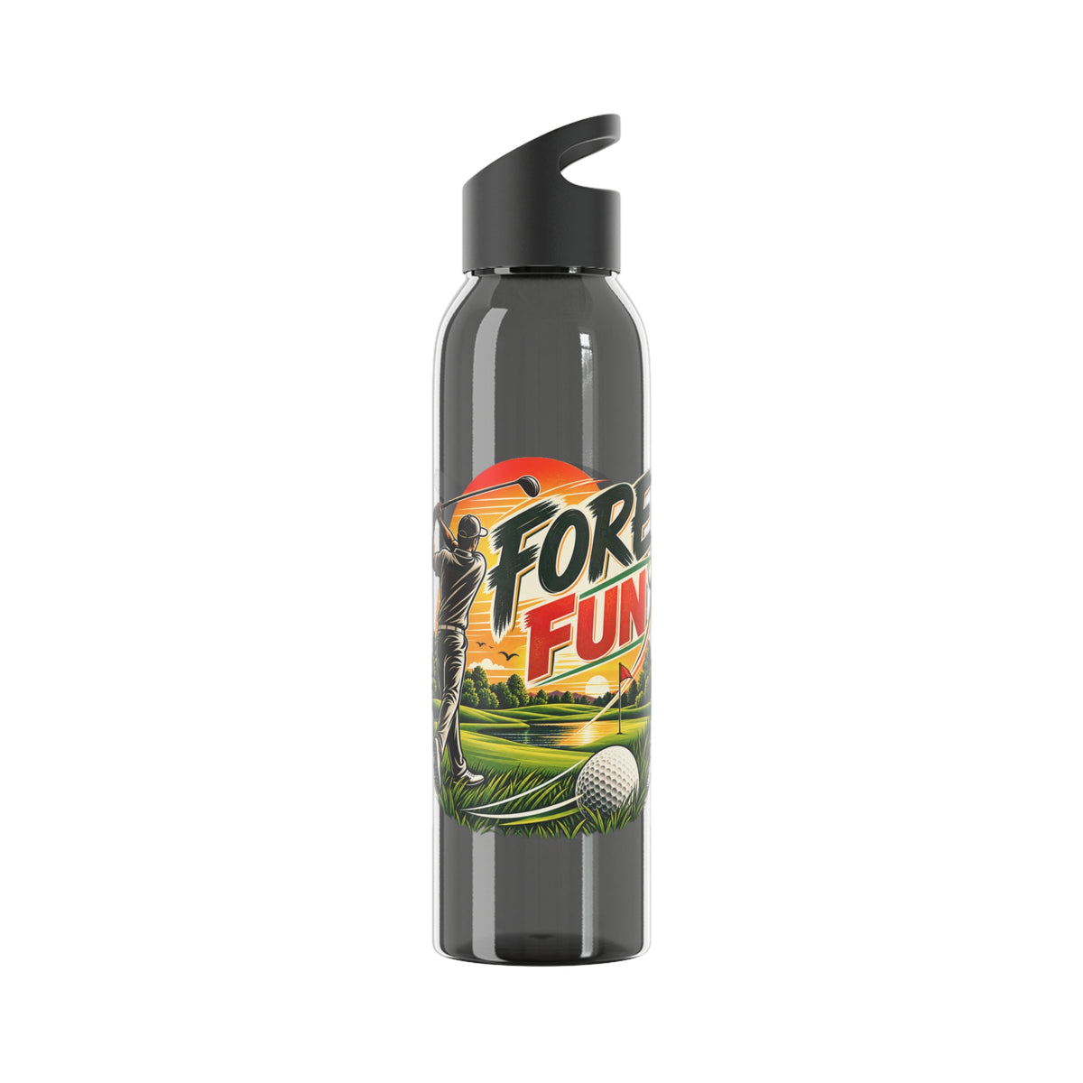 Fore Fun Golf Trinkflasche – Retro-Golfer-Design