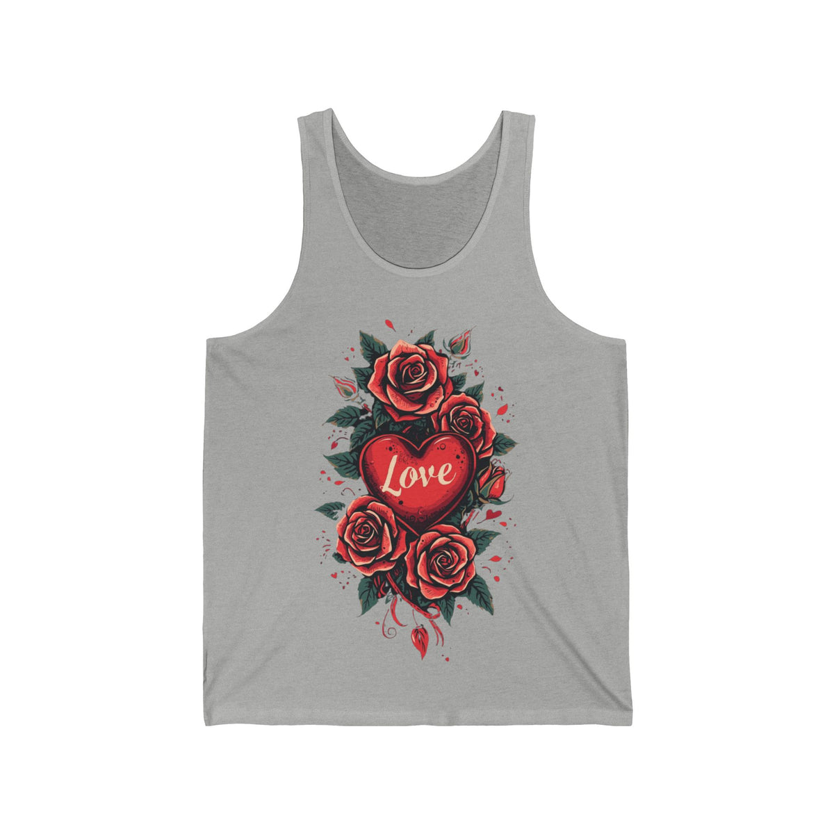 Hearts & Roses Tanktop mit doppelseitigem Print