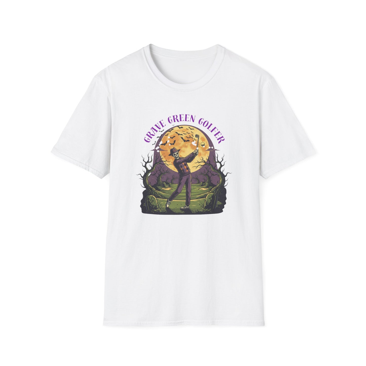Grave Green Golfer Halloween T-Shirt