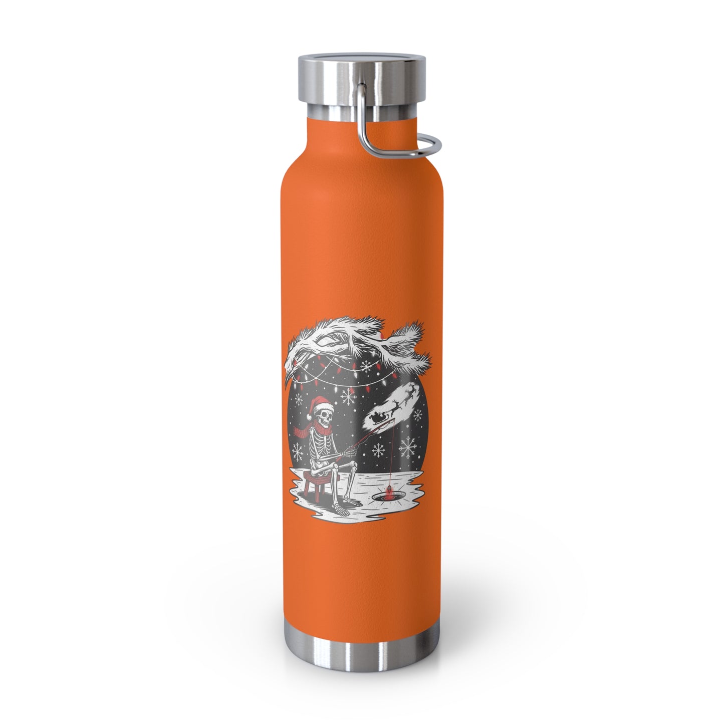 Merry Fishing Christmas Insulated Flask – Festive Fishing Bottle
