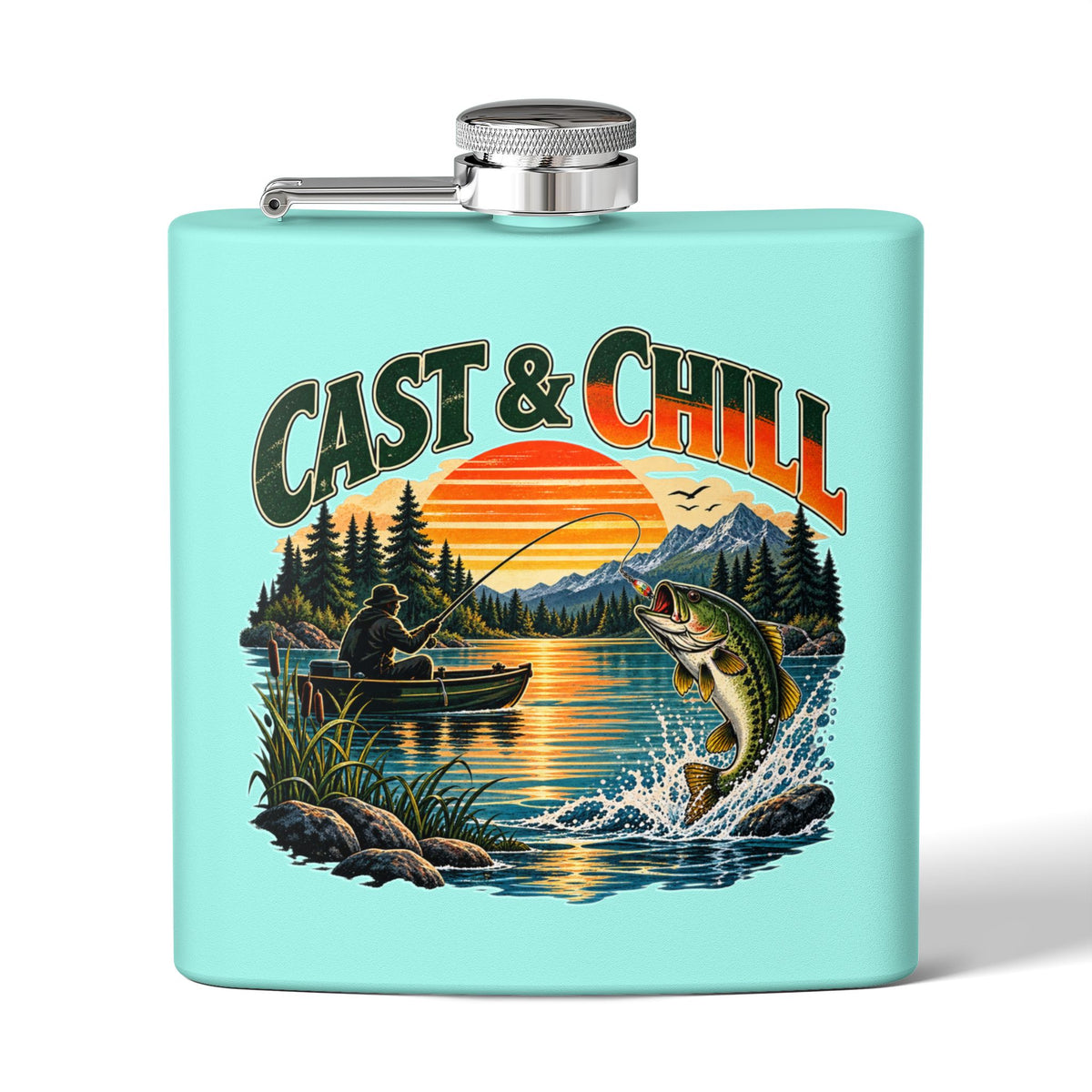 Cast & Chill Hip Flask – Vintage Fishing Flask