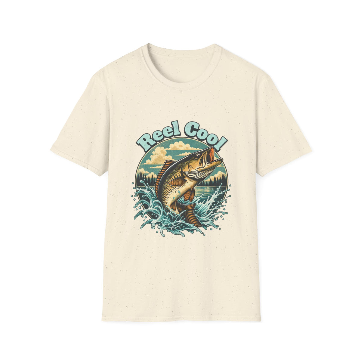 T-shirt de pêche « Reel Cool » – T-shirt graphique rétro pour pêcheur