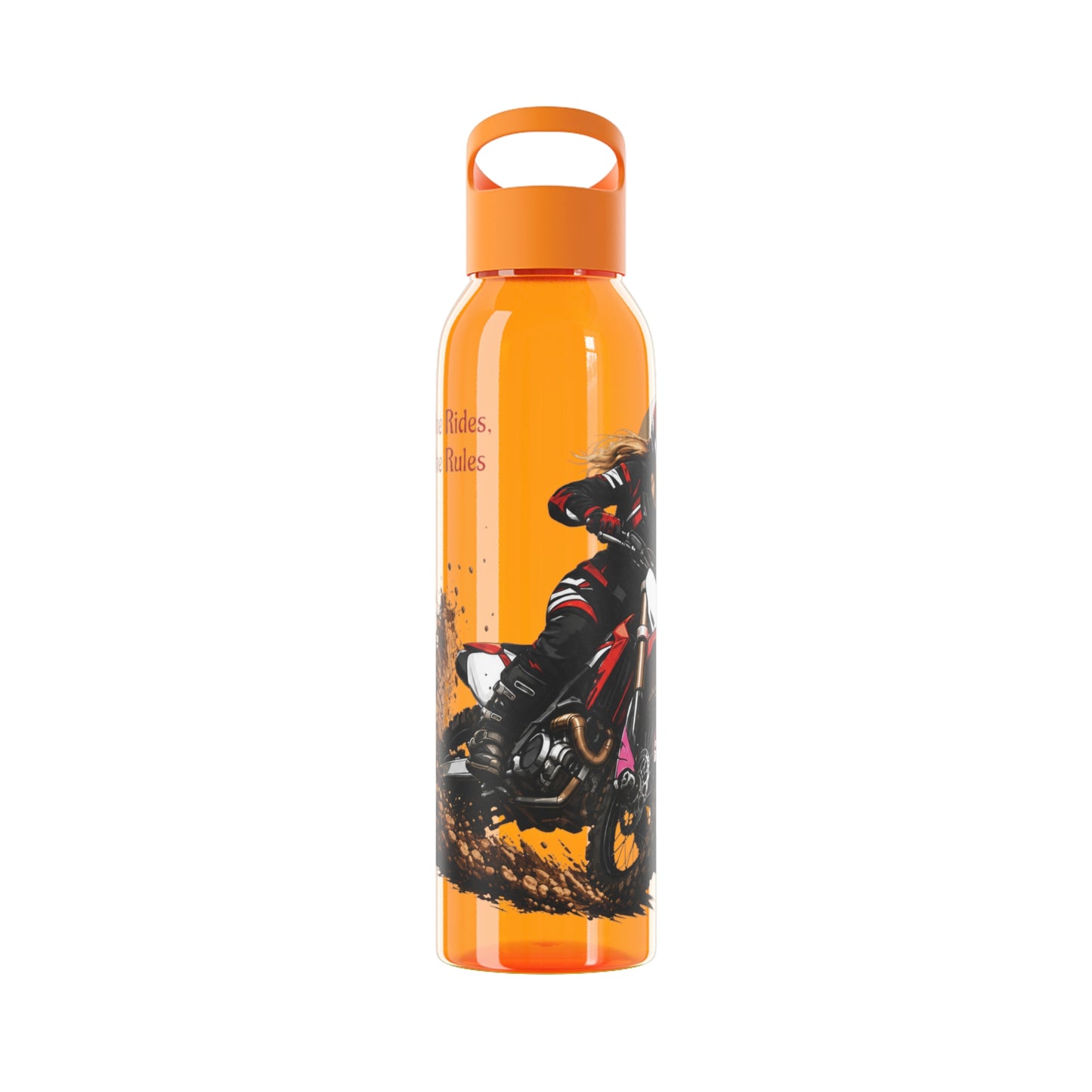 She Rides She Rules Motocross Water Bottle