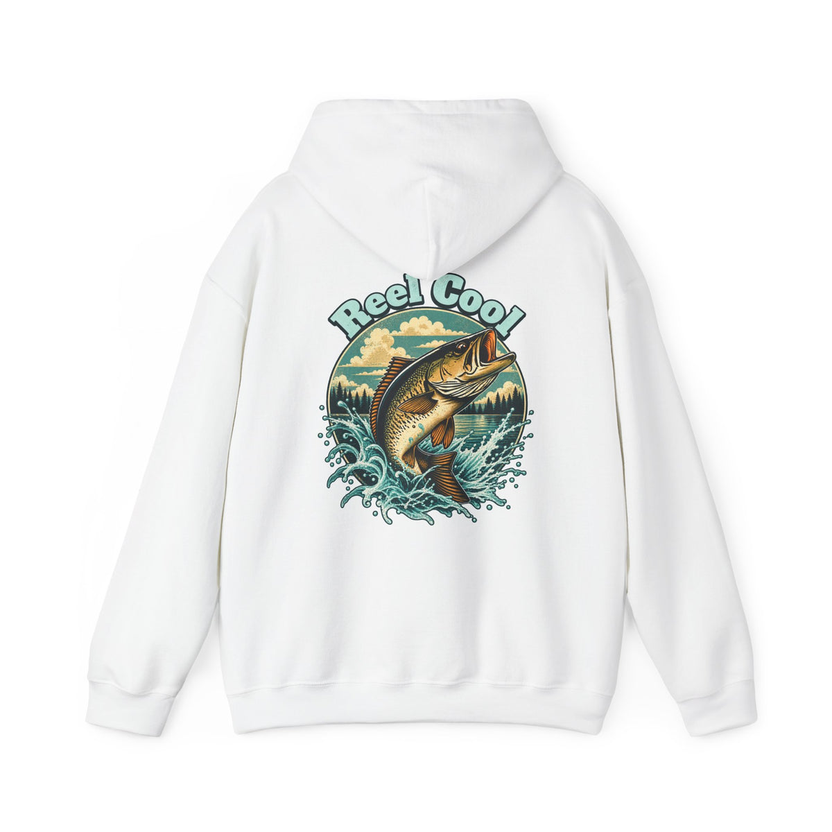 Reel Cool Back Print Hoodie – Retro Fishing Hoodie