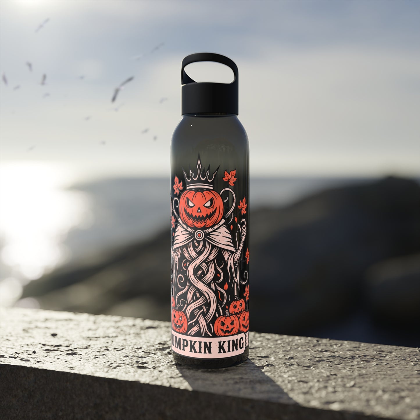 Pumpkin King Halloween Water Bottle – Spooky Reusable Drinks Bottle