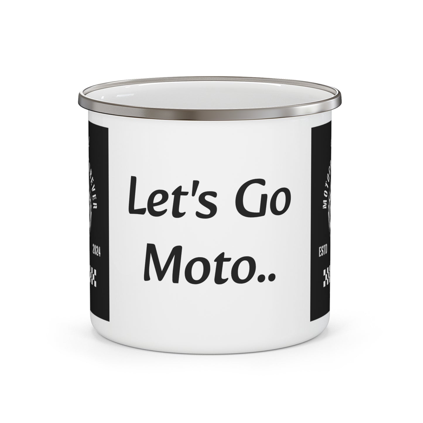 Motocross Forever Let's Go Enamel Mug