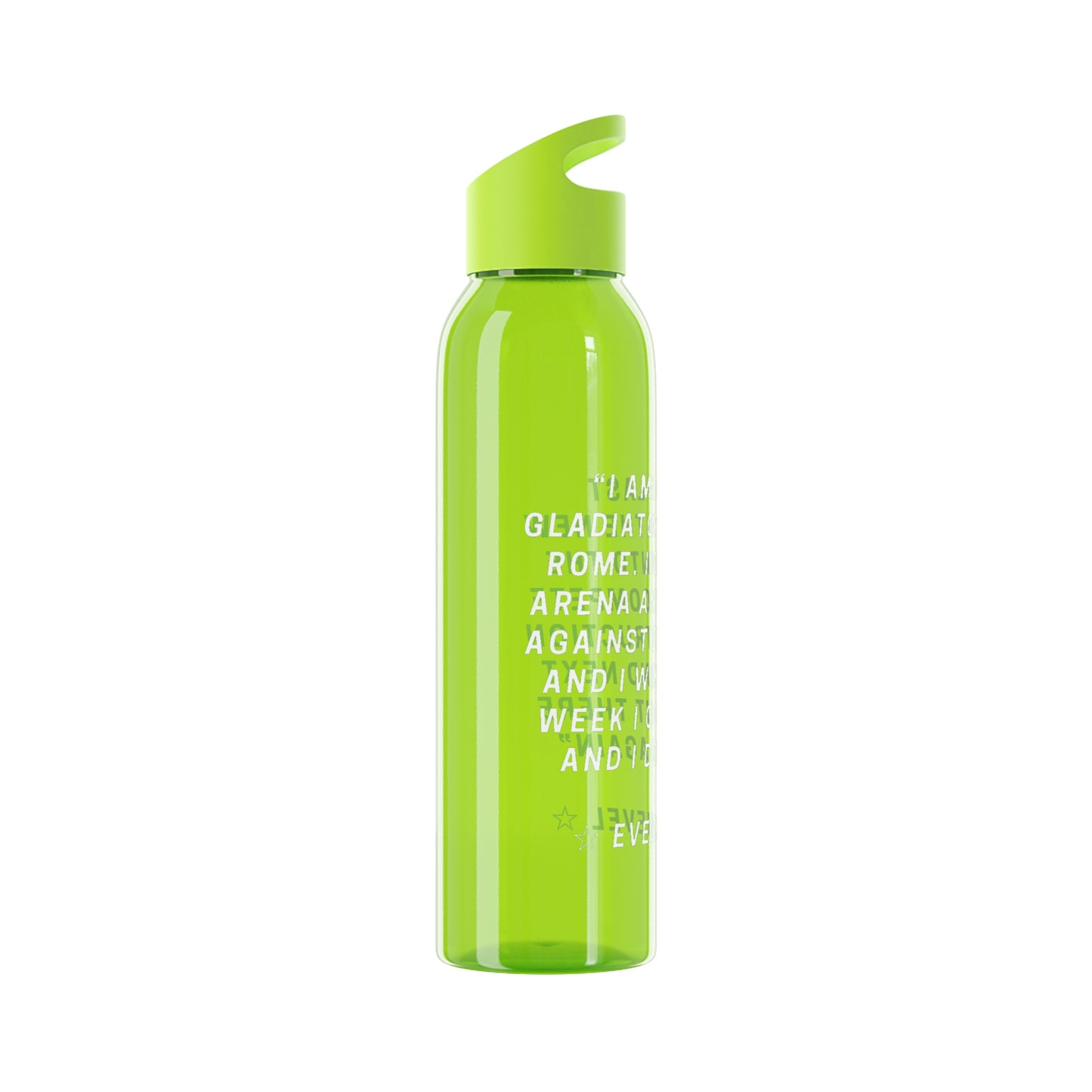 Evel Kneivel Legends Quote Water Bottle