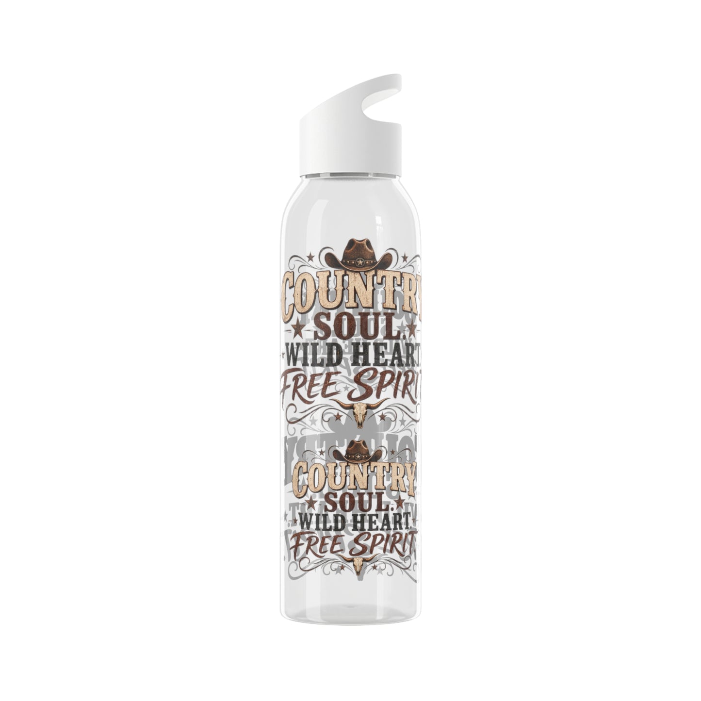 Country Soul Wild Heart Free Spirit Water Bottle – Country Western Bottle