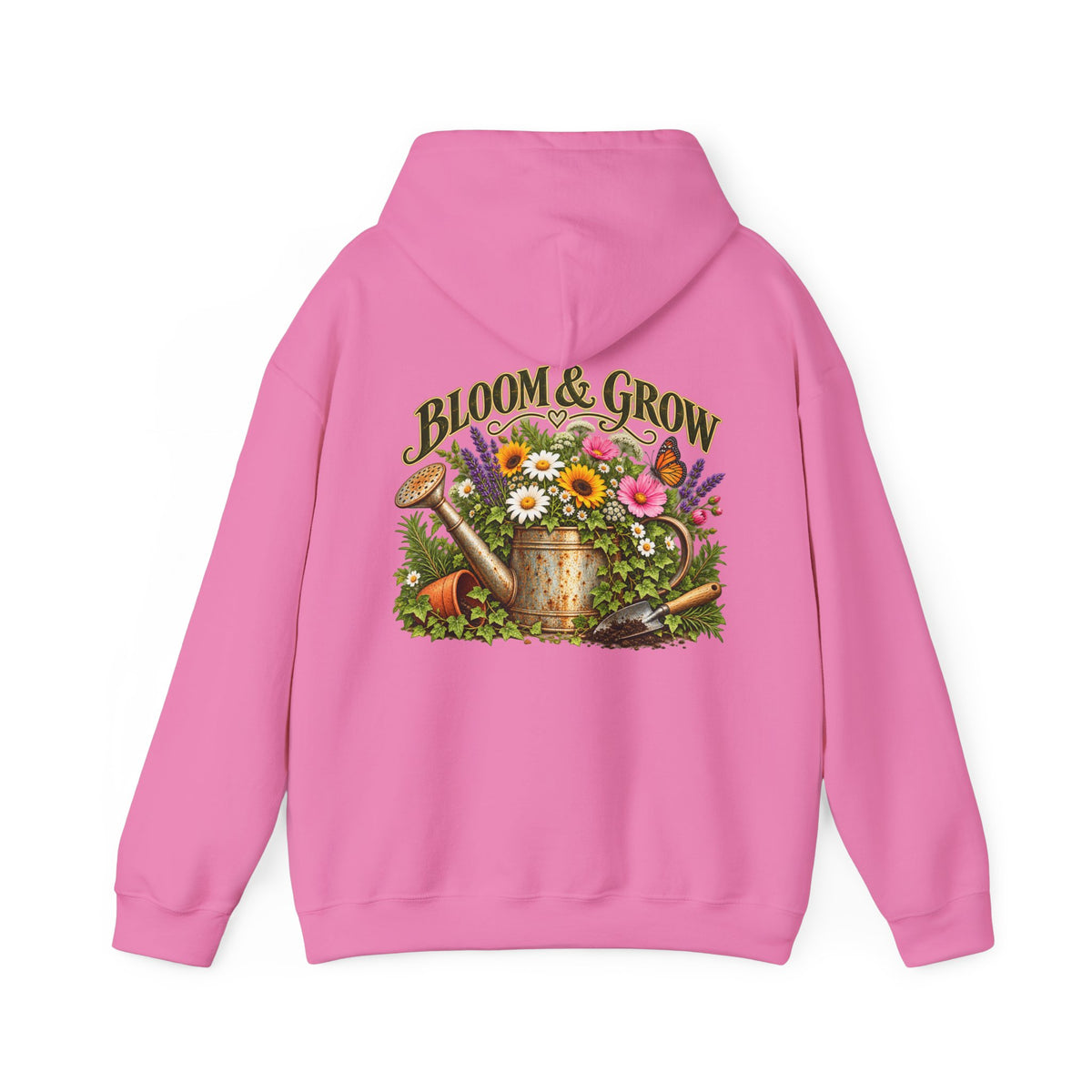 Bloom & Grow Vintage Garden – Back Print Hoodie