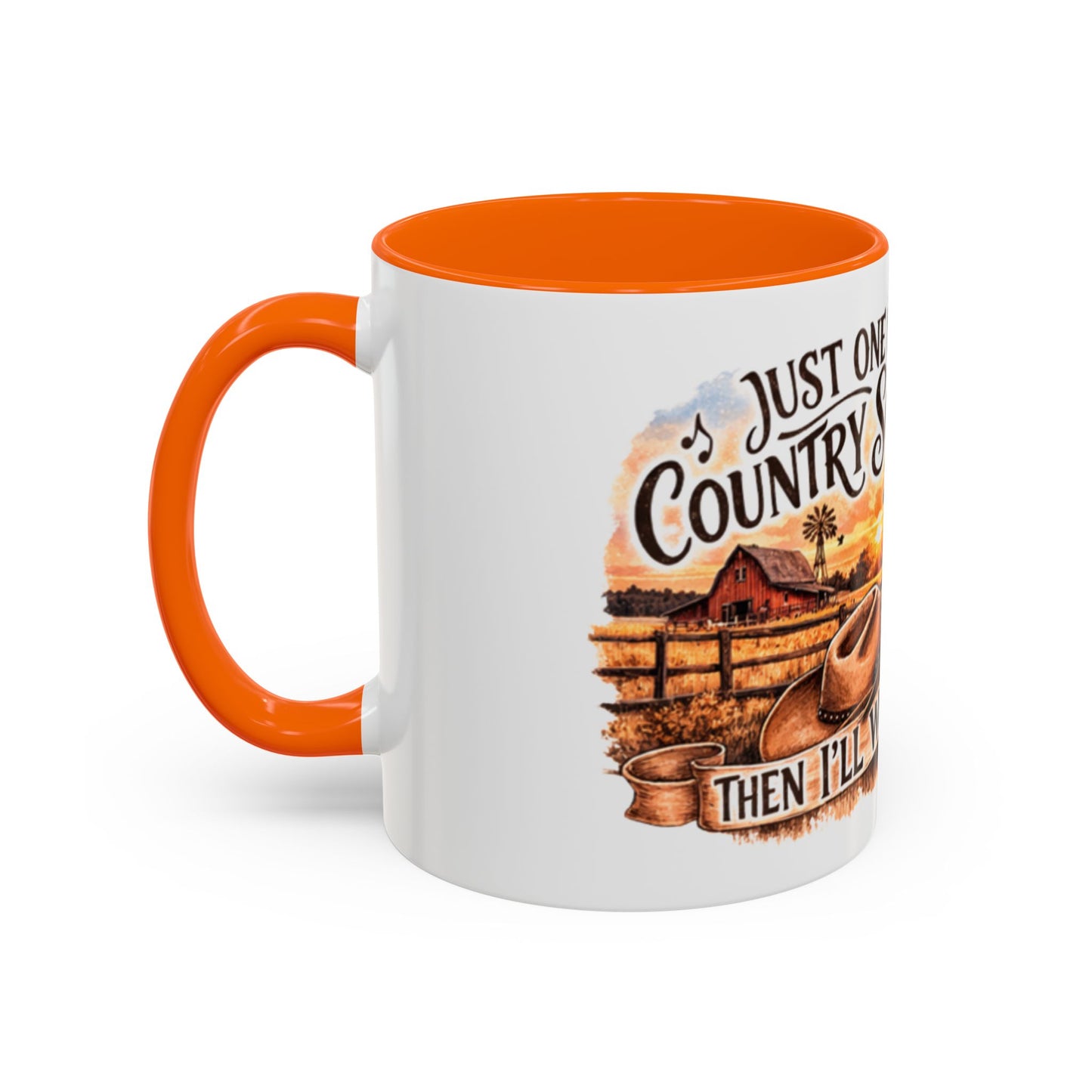 Mug à café country - Mug accent "Juste une autre chanson country" (325 ml)