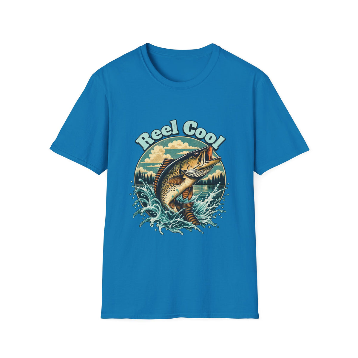 T-shirt de pêche « Reel Cool » – T-shirt graphique rétro pour pêcheur