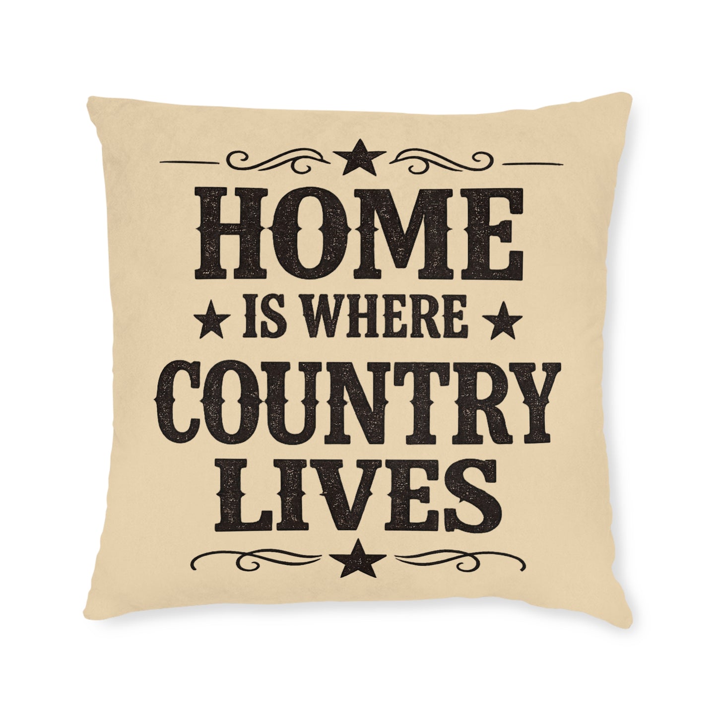 Home Is Where Country Lives Cushion – Country Home Decor
