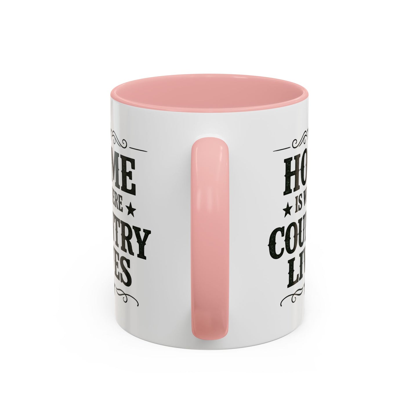 Home Is Where Country Lives Accent Mug – Country Music Mug