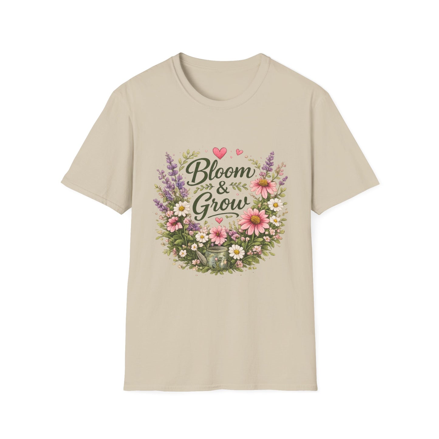 Bloom & Grow Floral Garden T-Shirt — Gardener Allotment Tee