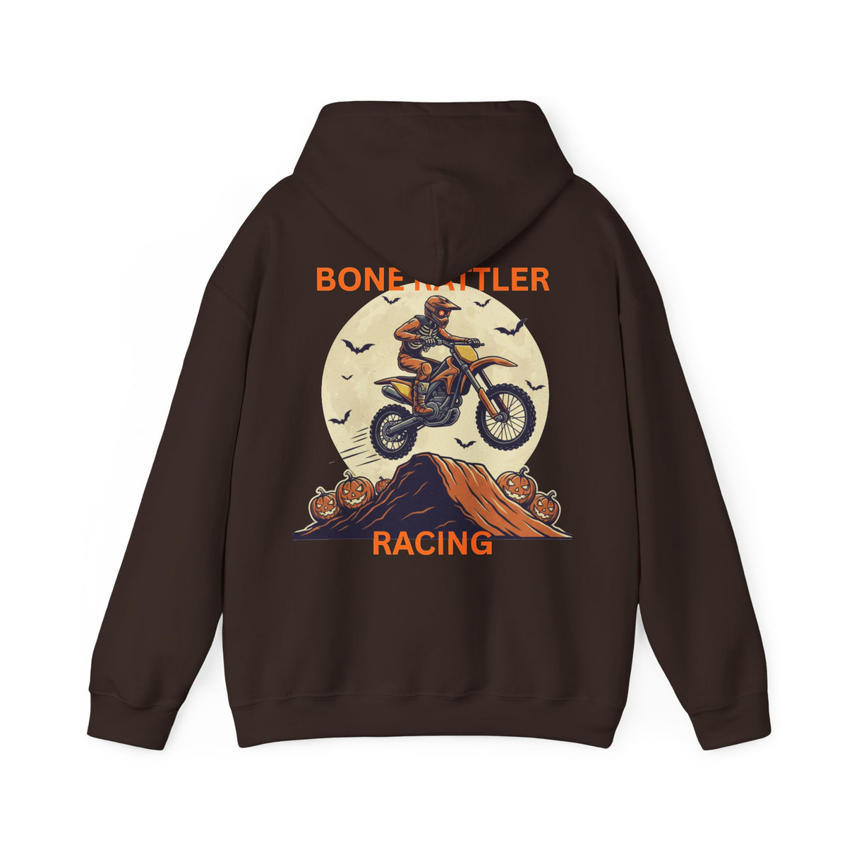 Bone Rattler Motocross Halloween Hoodie – Unisex Dirt Bike Hoodie