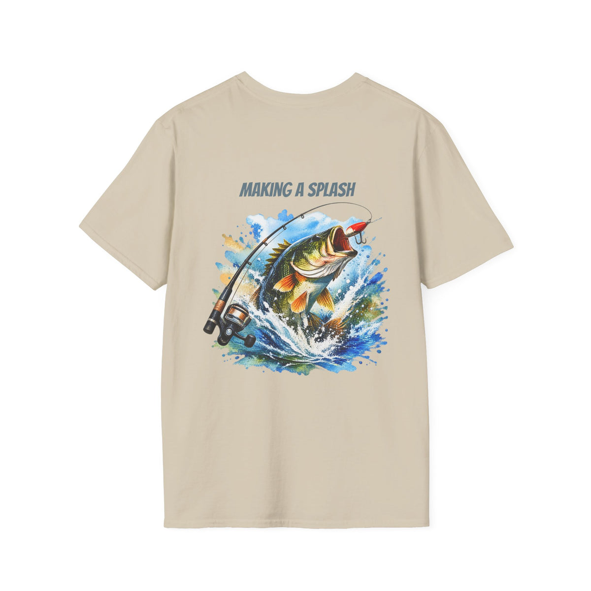 Angeln T-Shirt Macht Furore Fisch Grafik Tee