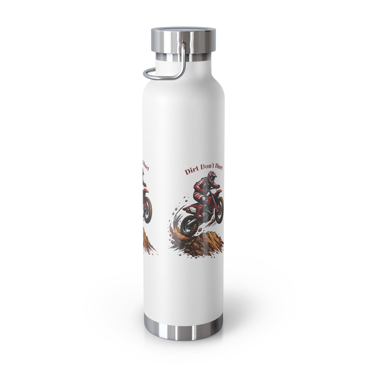 Dirt Don’t Hurt Moto Water Bottle — 22oz Insulated Stainless Steel