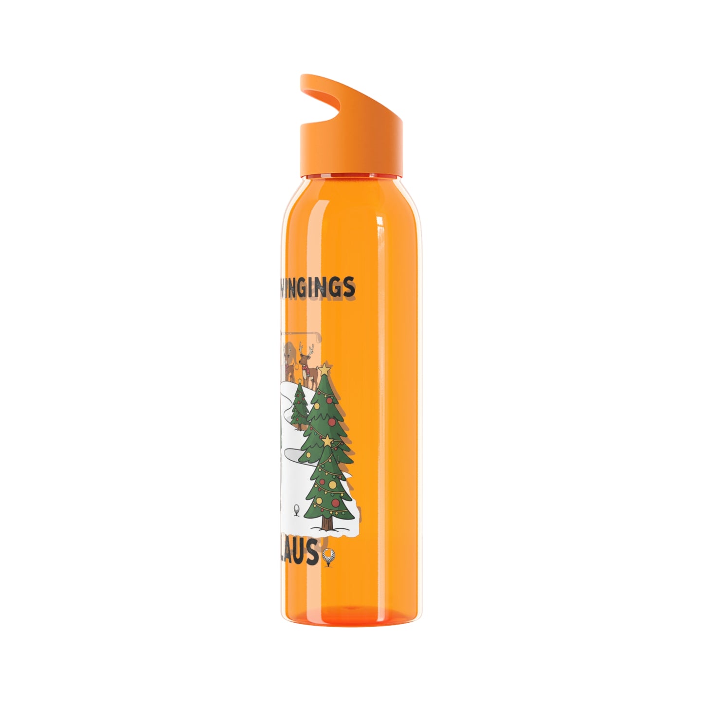 Golf Claus Christmas Golf Water Bottle – Season’s Swinging