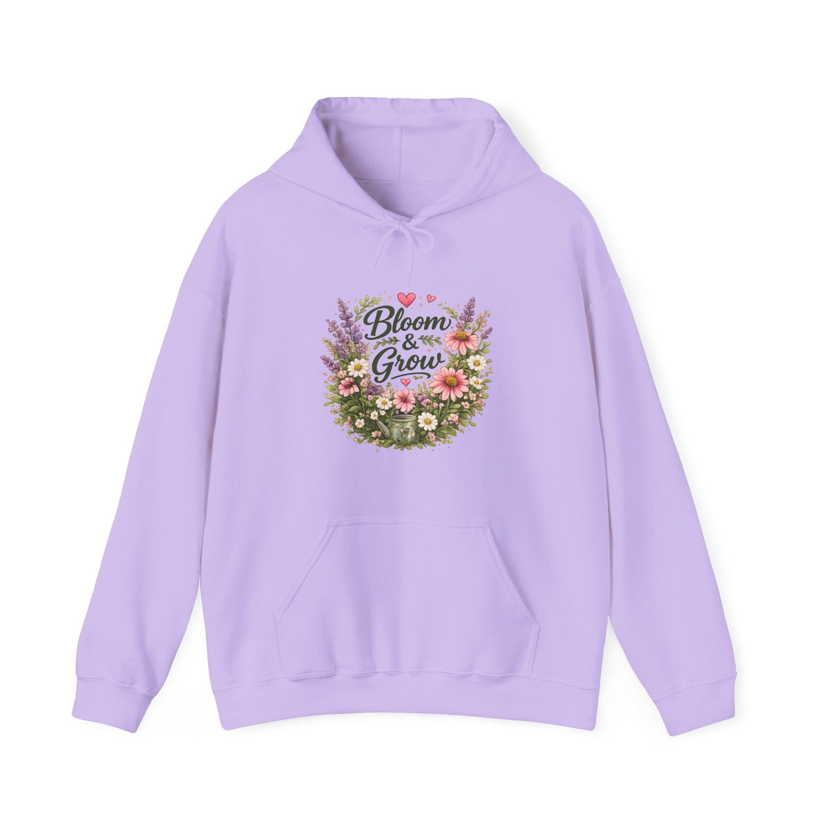 Bloom & Grow Floral – Pullover Hoodie