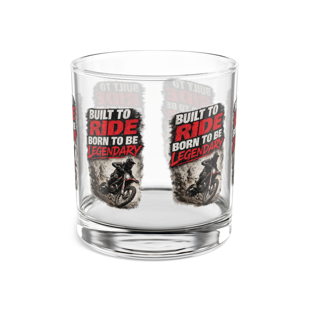 Built to Ride Born to Be Legendary Glass Tumbler – Motocross Glass