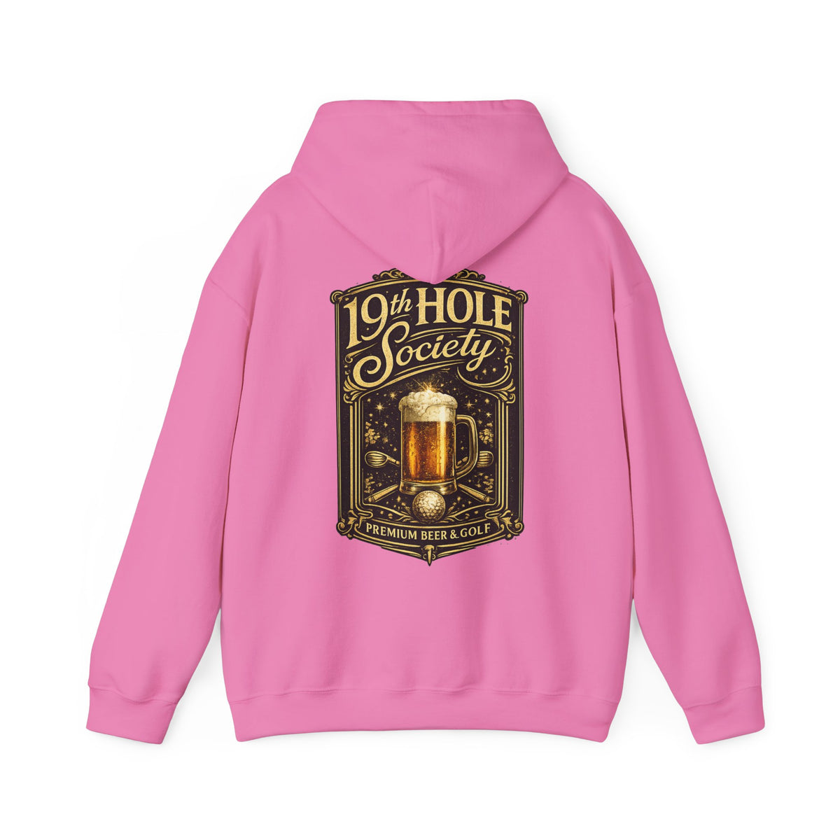 19th Hole Society Premium Beer and Golf Hoodie