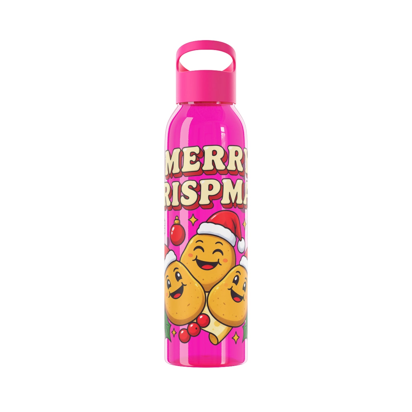 Merry Crispmas Christmas Water Bottle – Festive Drinks Bottle