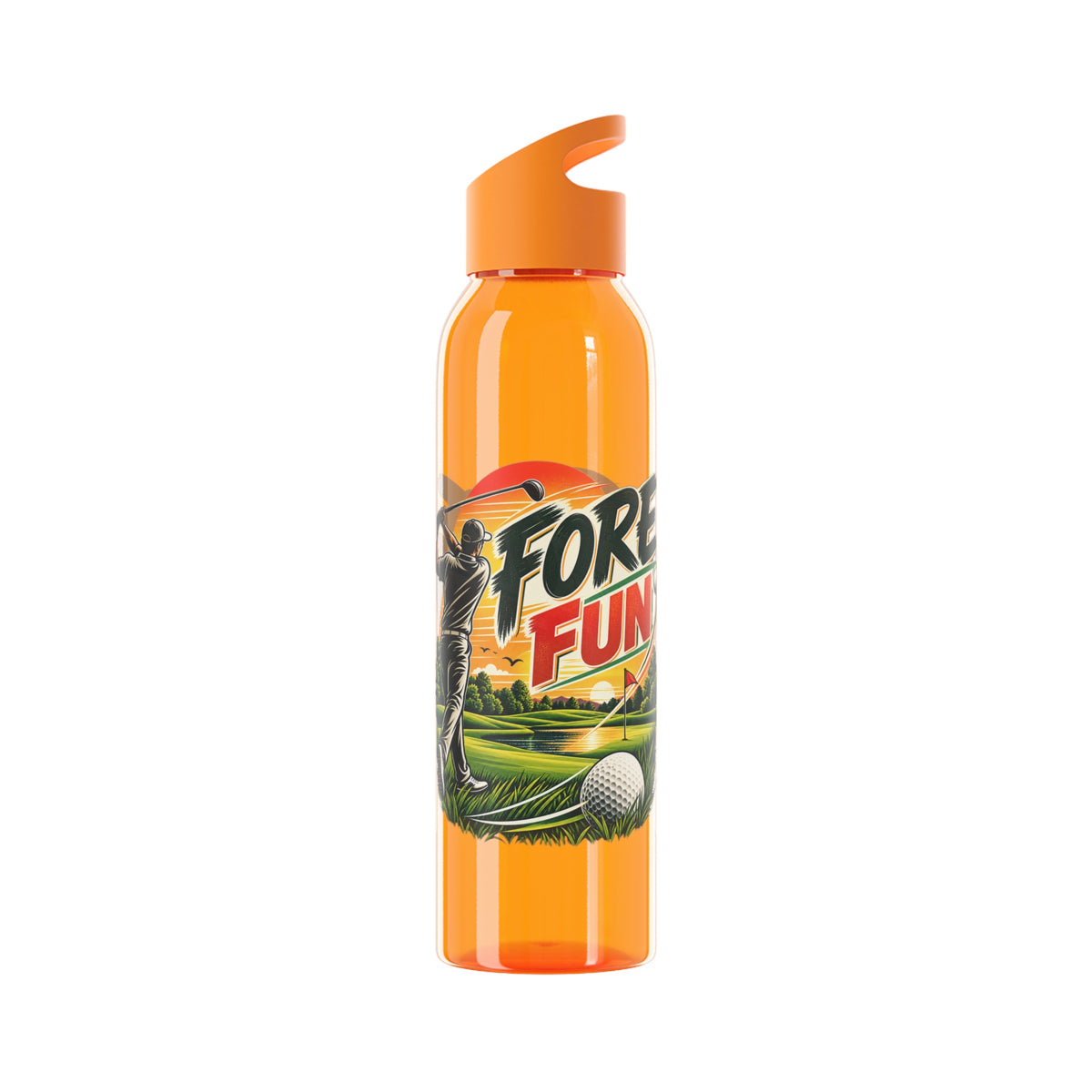 Fore Fun Golf Trinkflasche – Retro-Golfer-Design
