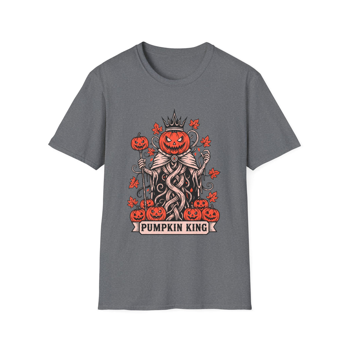 Pumpkin King Halloween Unisex T-Shirt – Gothic Pumpkin Graphic Tee
