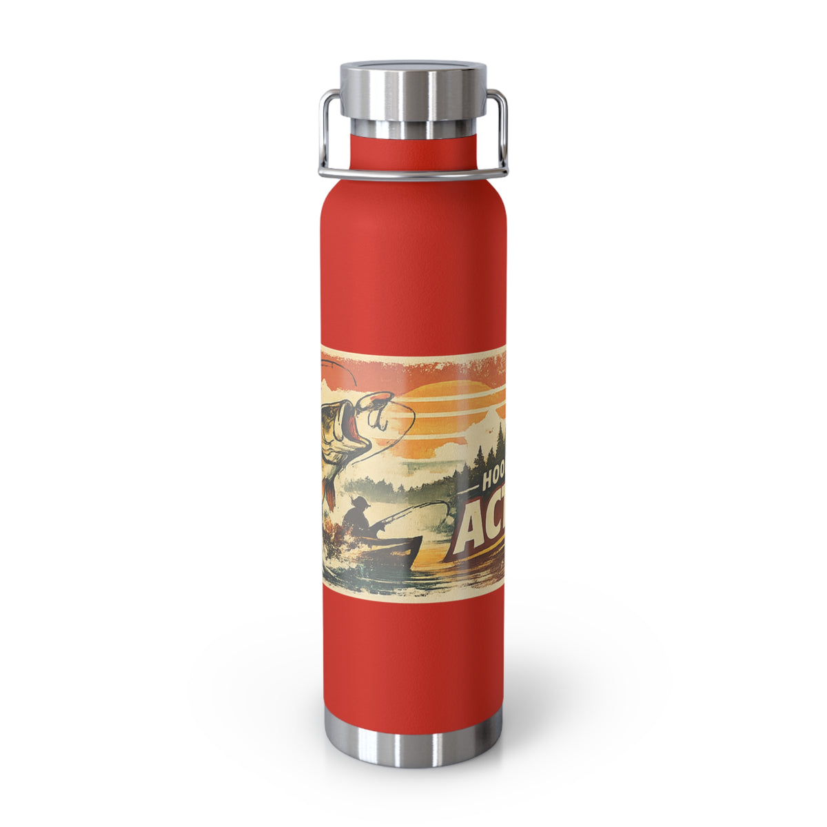 Hooked on Action Insulated Flask – Retro Fishing Flask
